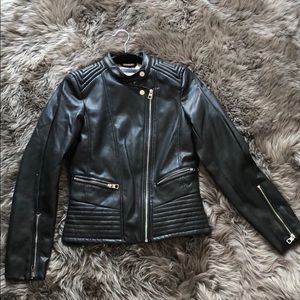 Faux leather jacket